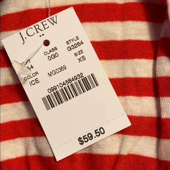 J. Crew Factory Red & White Striped Cami Dress - Picture 2 of 2
